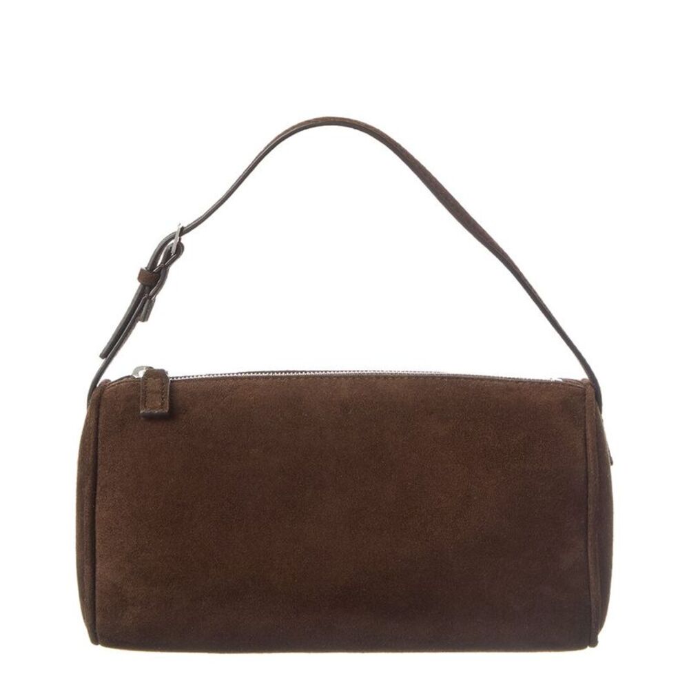 The Row Suede Shoulder Bag, Brown